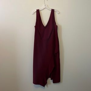 Wine colored sleeveless dress. DB studio. Size 20
